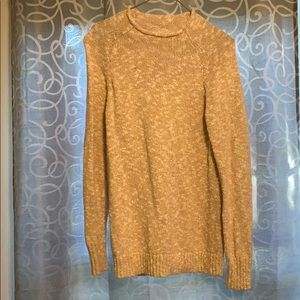 LLBean cream and tan sweater